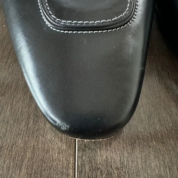 Cole Haan‎ City Women's Leather Mule Coquette Bow Girly Feminine Black 8.5 - Picture 8 of 9